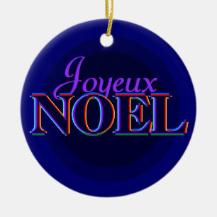 Joyeux Noel julprydnad Julgransprydnad Keramik