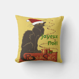 Joyeux Noel Le Chat Noir Christmas Spoof Kudde