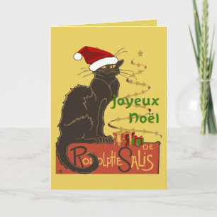 Joyeux Noel Le Chat Noir Julskämt Helgkort