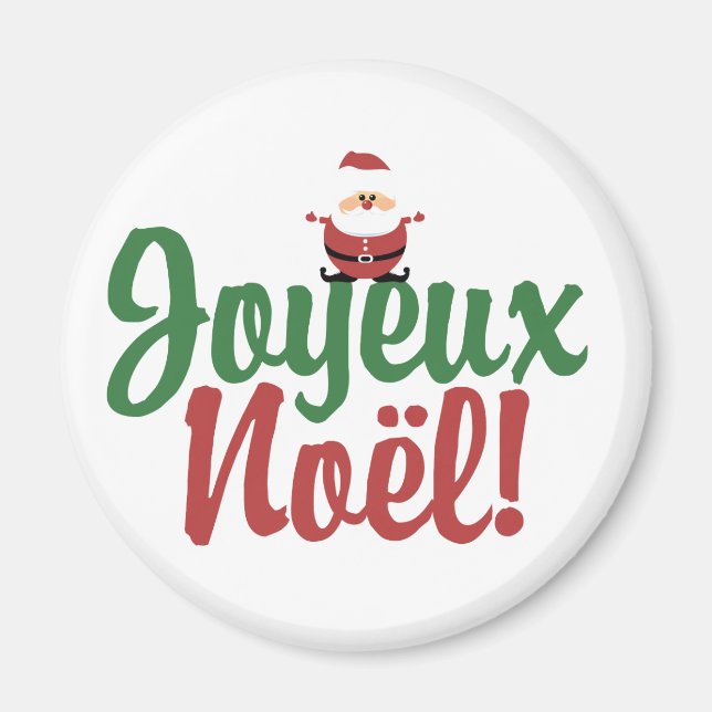 Joyeux Noel Lycklig jul Magnet (Framsidan)