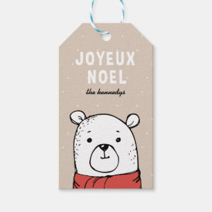 Joyeux Noel-Märkrn Julgåva Presentetikett