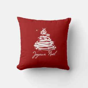Joyeux Noël med Julgran Kudde