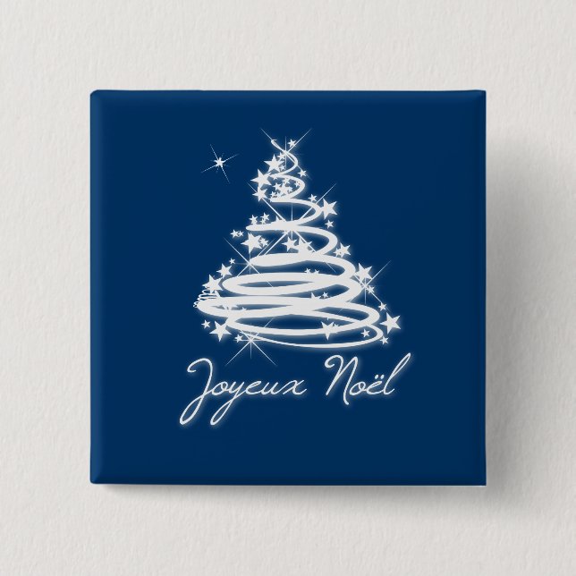 Joyeux Noël med julgranen Knapp (Framsida)