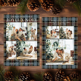 Joyeux Noel Multi Photo Play Helgdag Card Julkort