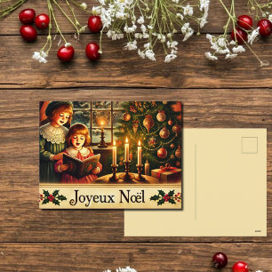 Joyeux Noël-nostalgic Helg Vykort
