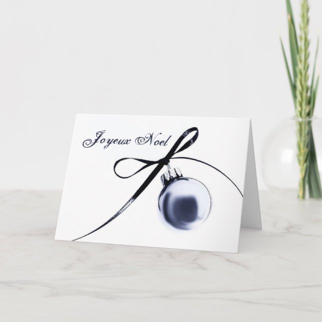 Joyeux Noel Ornament Card Helgkort (Framsida)