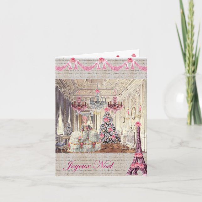 Joyeux Noel Palace de Versailles ~Marie Antoinette Helgkort (Framsida)
