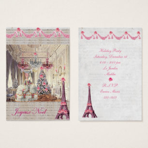 Joyeux Noel Palace de Versailles Marie Antoinette Visitkort