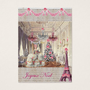 Joyeux Noel Palace de Versailles Marie Antoinette Visitkort