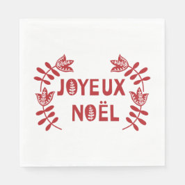 Joyeux Noel Papper Napkins Pappersservett