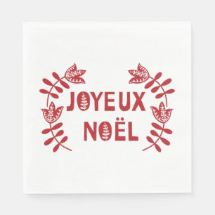 Joyeux Noel Papper Napkins Pappersservett