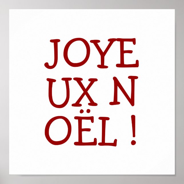 JOYEUX NOËL! POSTER (Framsidan)