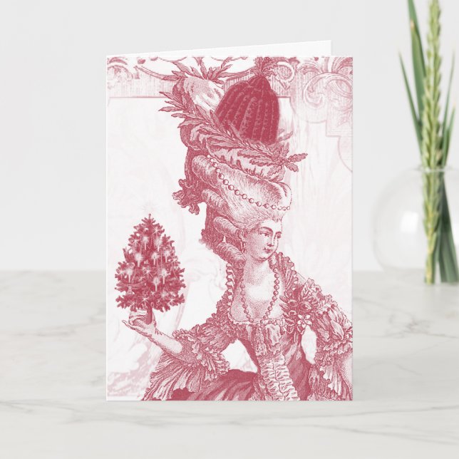 Joyeux Noel (rouge) Helgkort (Framsida)