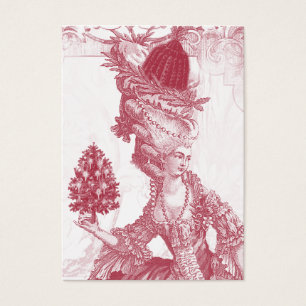 Joyeux Noel (rouge) Ivory Festive Gift Märkre Visitkort