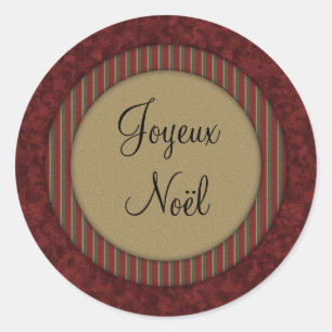 Joyeux Noël Runt Klistermärke