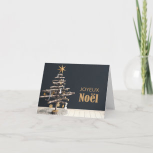 Joyeux Noël Scandinavian Stil julkort Helgkort