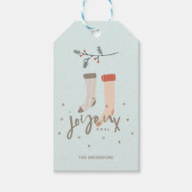 Joyeux Noel Scandinavian Stocking jul