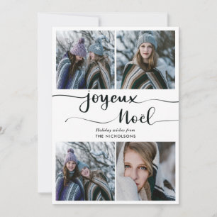 Joyeux Noel Script Fyra Helgdag - foto Julkort