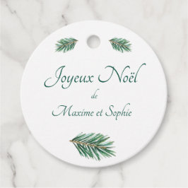 Joyeux Noël simpel jul Gåvor Etiketter