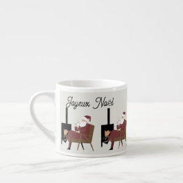 Joyeux Noël Tasse Expresso Père Noël Cocooning Espressomugg