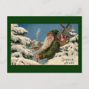 "Joyeux Noel" vintagevykort Helg Vykort