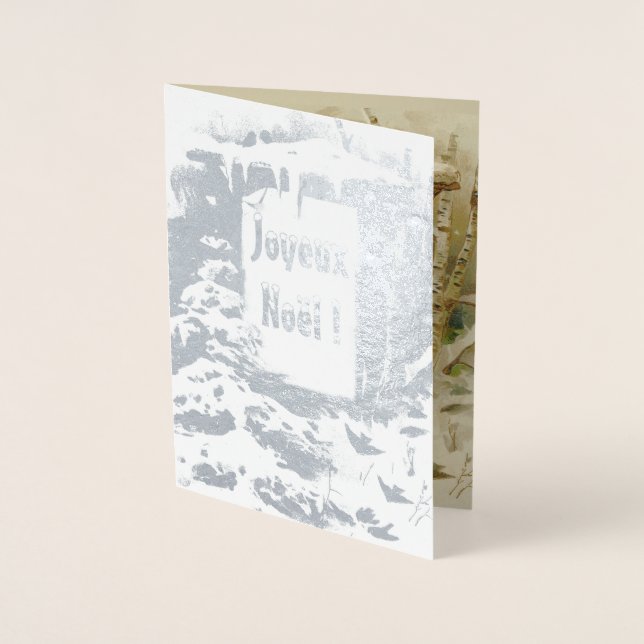 Joyeux Noel-yard Folierat Kort (Framsida)