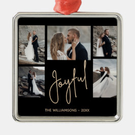 JOYFUL 5 Photo Christmas Julgransprydnad Metall