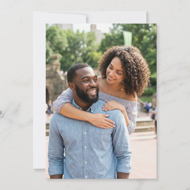 Joyful Blue Lifestyle Photo Inbjudningar (Framsida)