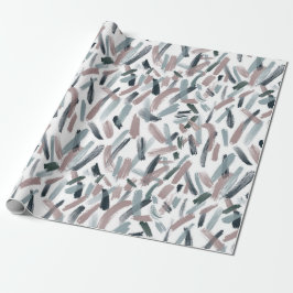 Joyful Brush Strokes Wrapping Paper Presentpapper