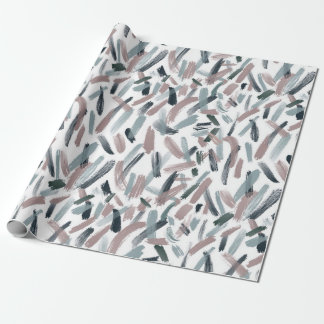 Joyful Brush Strokes Wrapping Paper Presentpapper