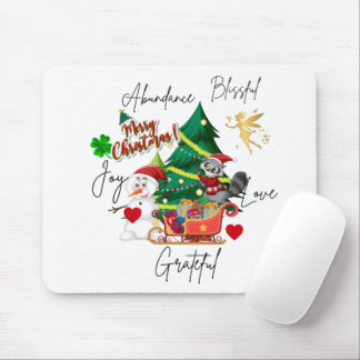Joyful Christmas Mouse Pad | Holiday Desk Gift Musmatta