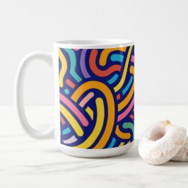Joyful Color Pattern Mug Kaffemugg