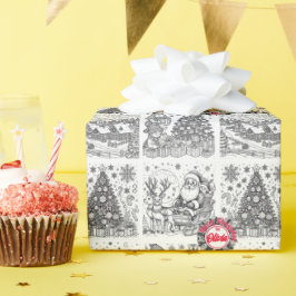 Joyful Colors Christmas Wrap Presentpapper