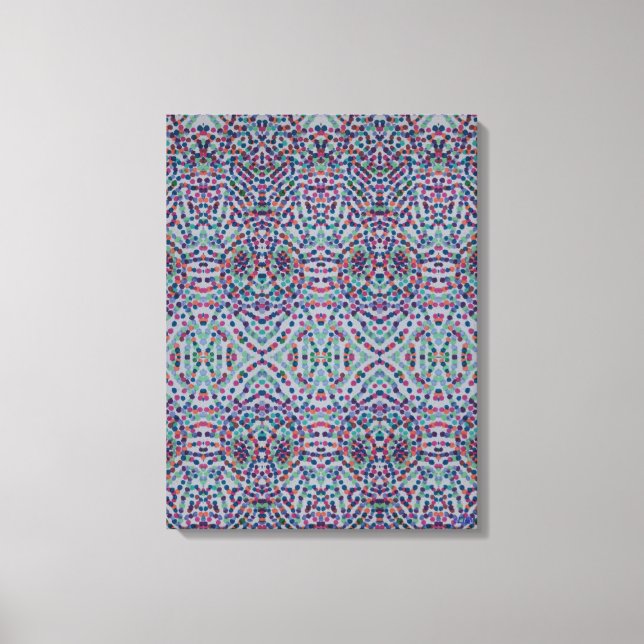 Joyful Confetti Mosaic III Stretched Canvas Print (Framsida)