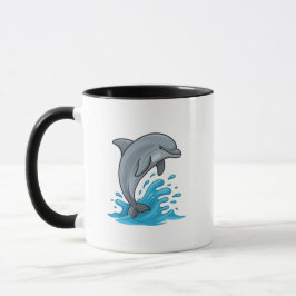 Joyful Dolphin Splash - Mug Mugg