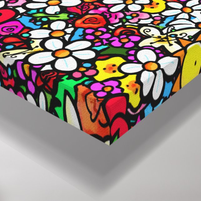 Joyful Garden Groovy Canvastryck (Hörn (nedre))