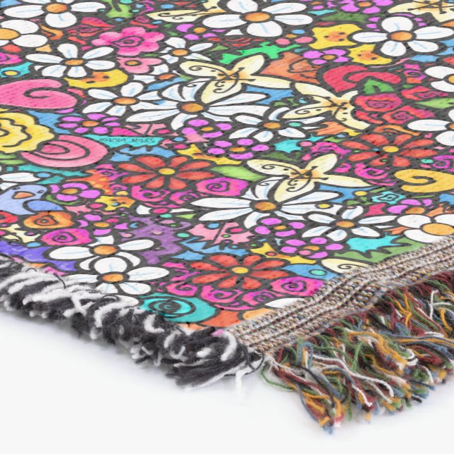 Joyful Garden Groovy Filt (Hörn)