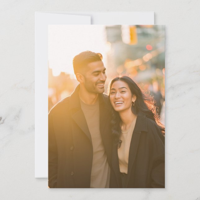 Joyful Golden Intimate Photo Inbjudningar (Framsida)