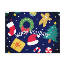 Joyful Holiday postcard