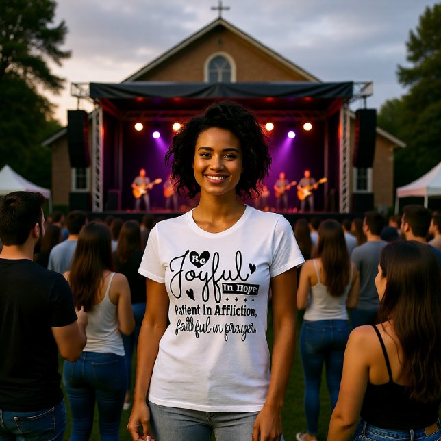 Joyful Hope Patient Affliction Faithful Prayer Tee (Skapare uppladdad)
