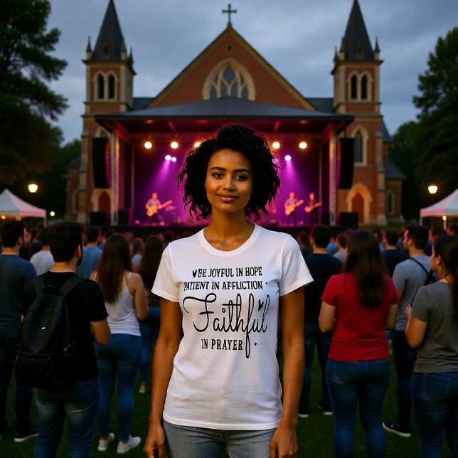 Joyful Hope Patient Affliction Faithful Prayer Tee (Skapare uppladdad)