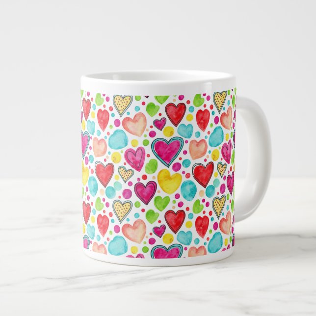 Joyful Love Mug Gift for Any Occasion Jumbo Mugg (Framsida höger)