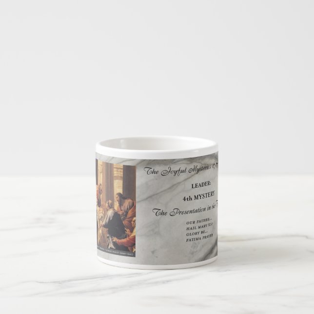 Joyful Mysteries of the Rosary #4: Presentation Espressomugg (Framsidan)