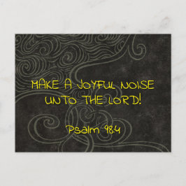  Joyful Noise 3 Psalm 98:4 Christian Scripture Vykort