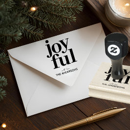 Joyful Personalized Christmas Stämpel