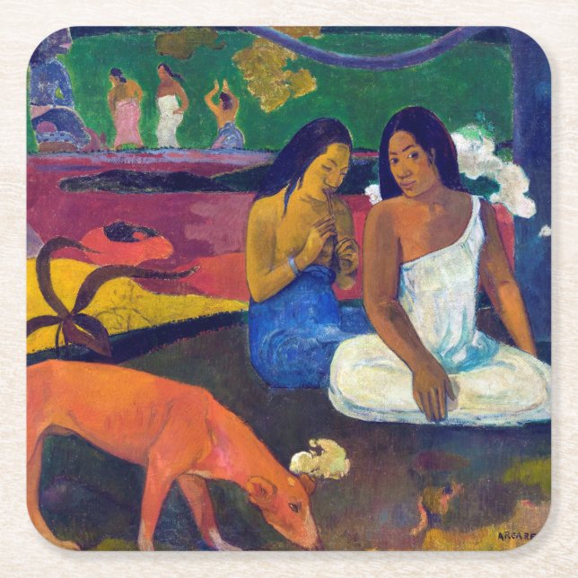 Joyfulness, Gauguin Underlägg Papper Kvadrat (Framsidan)