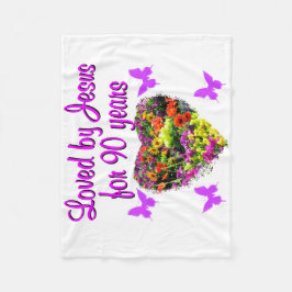 JOYOUS 90 ÅR GAMLA FLEECEFILT