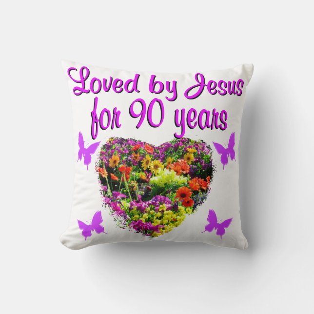 JOYOUS 90 ÅR GAMLA KUDDE (Framsida)