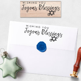 Joyous Blessings Hanukkah Star of David Stämpel