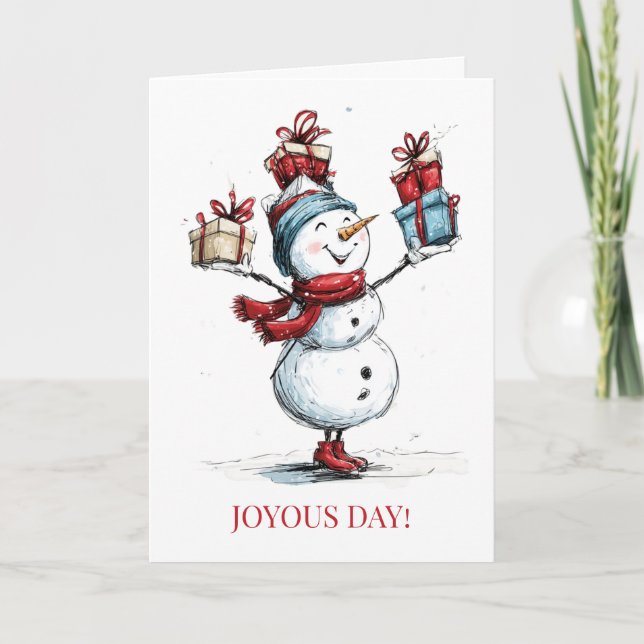 Joyous Day! Julkort Helgkort (Framsida)